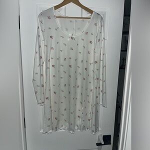 Floral Sheer Long Sleeve Dress